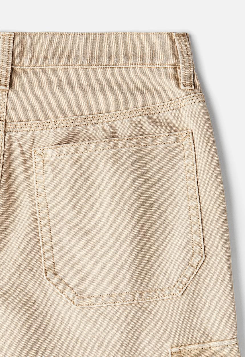 H&M - Baggy fit cargo trousers - beige