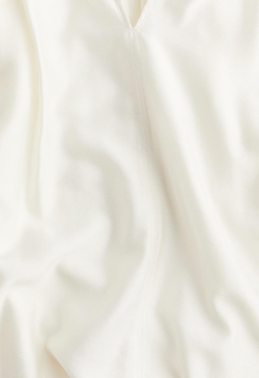 H&M - Balloon-sleeved blouse - cream