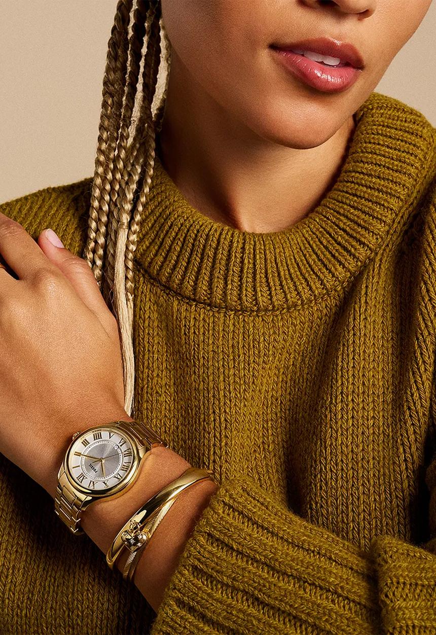 Fossil - Gilmore Three-Hand Date Stainless Steel Watch - Gold