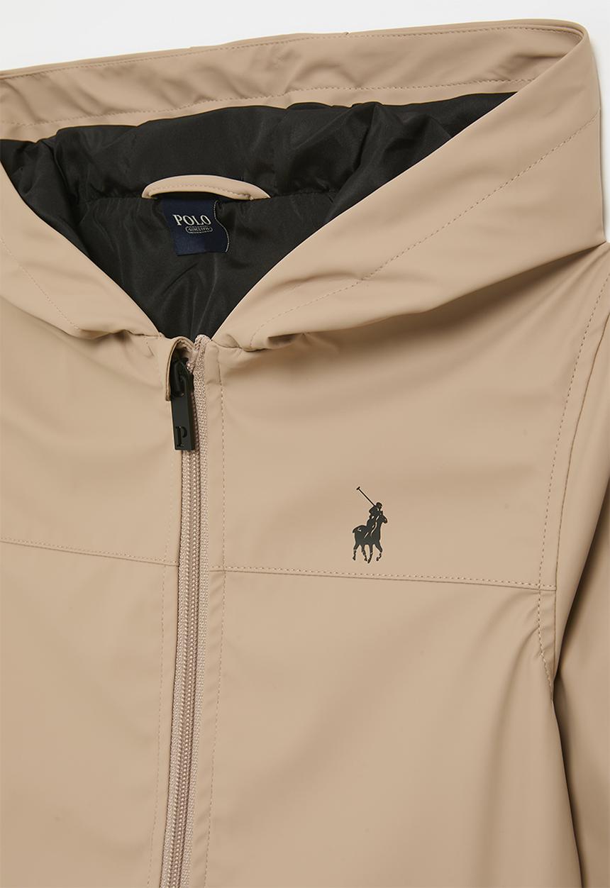 POLO - Girls amy hooded jacket - stone