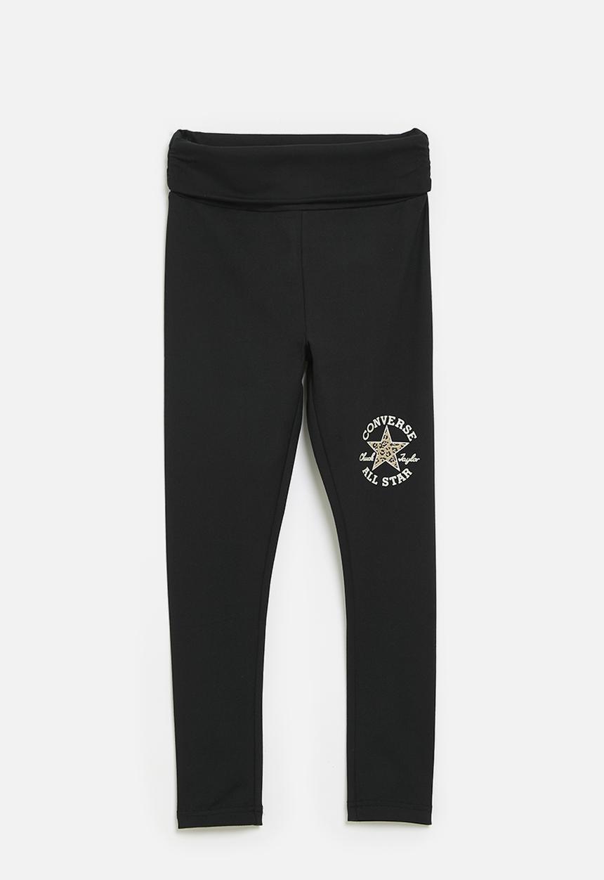 Converse - Cnvg graphic ruched legging - black