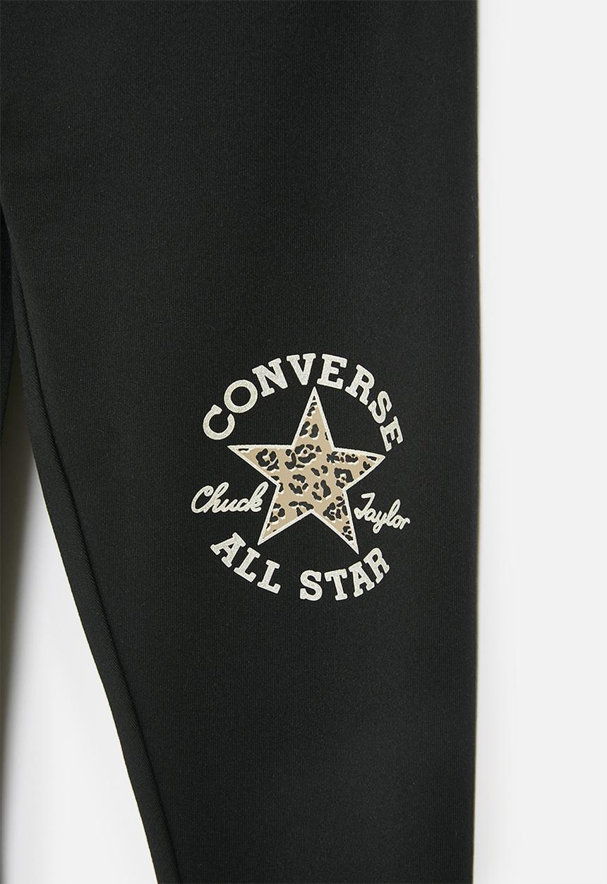Converse - Cnvg graphic ruched legging - black