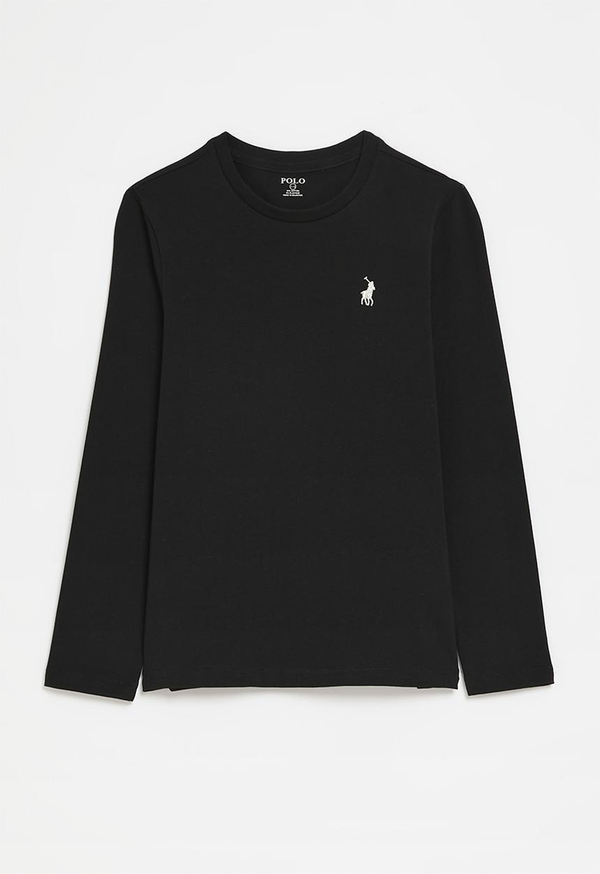 POLO - Girls mia ls tee - black