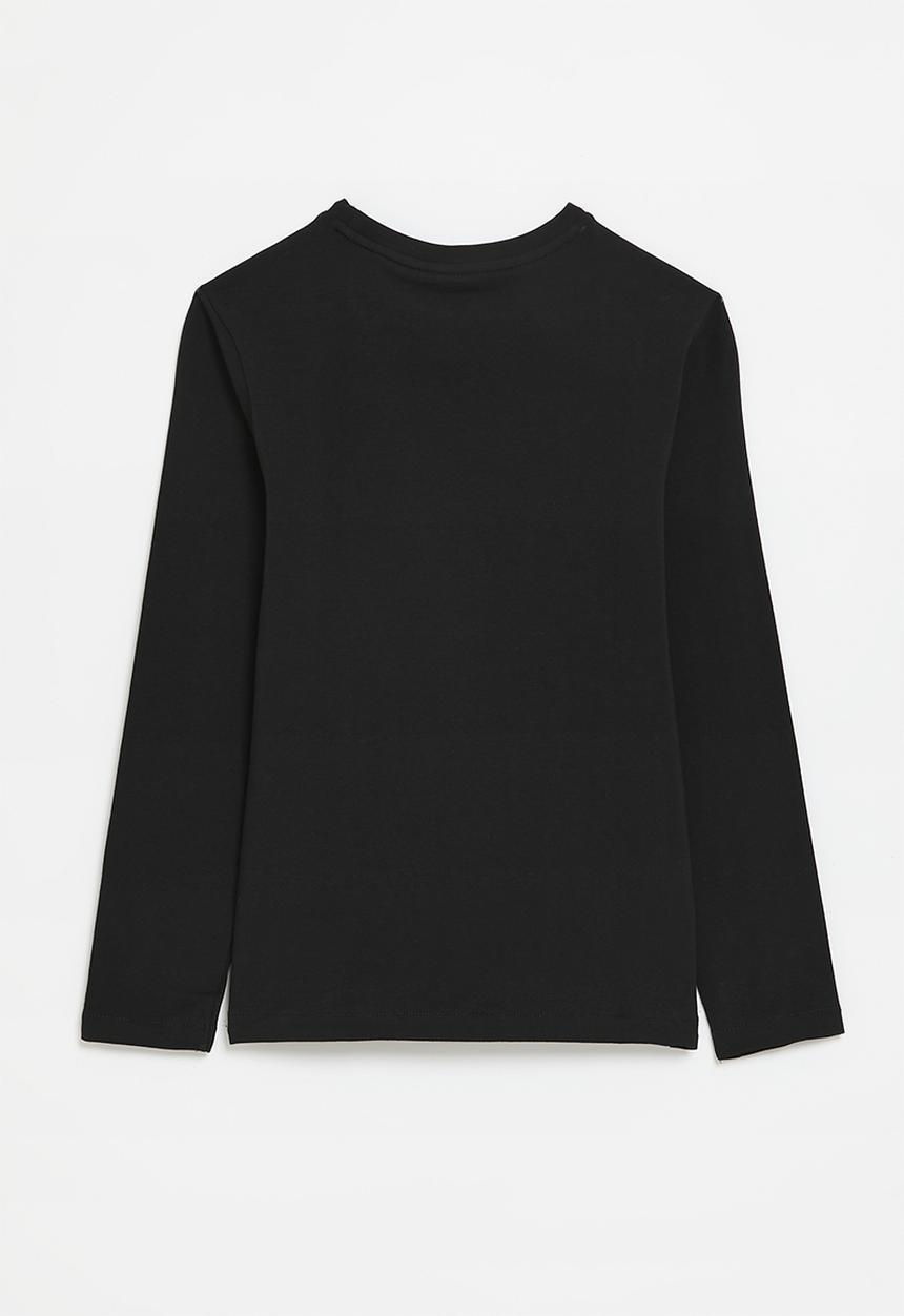 POLO - Girls mia ls tee - black