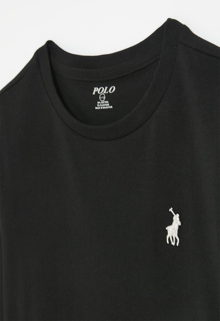 POLO - Girls mia ls tee - black