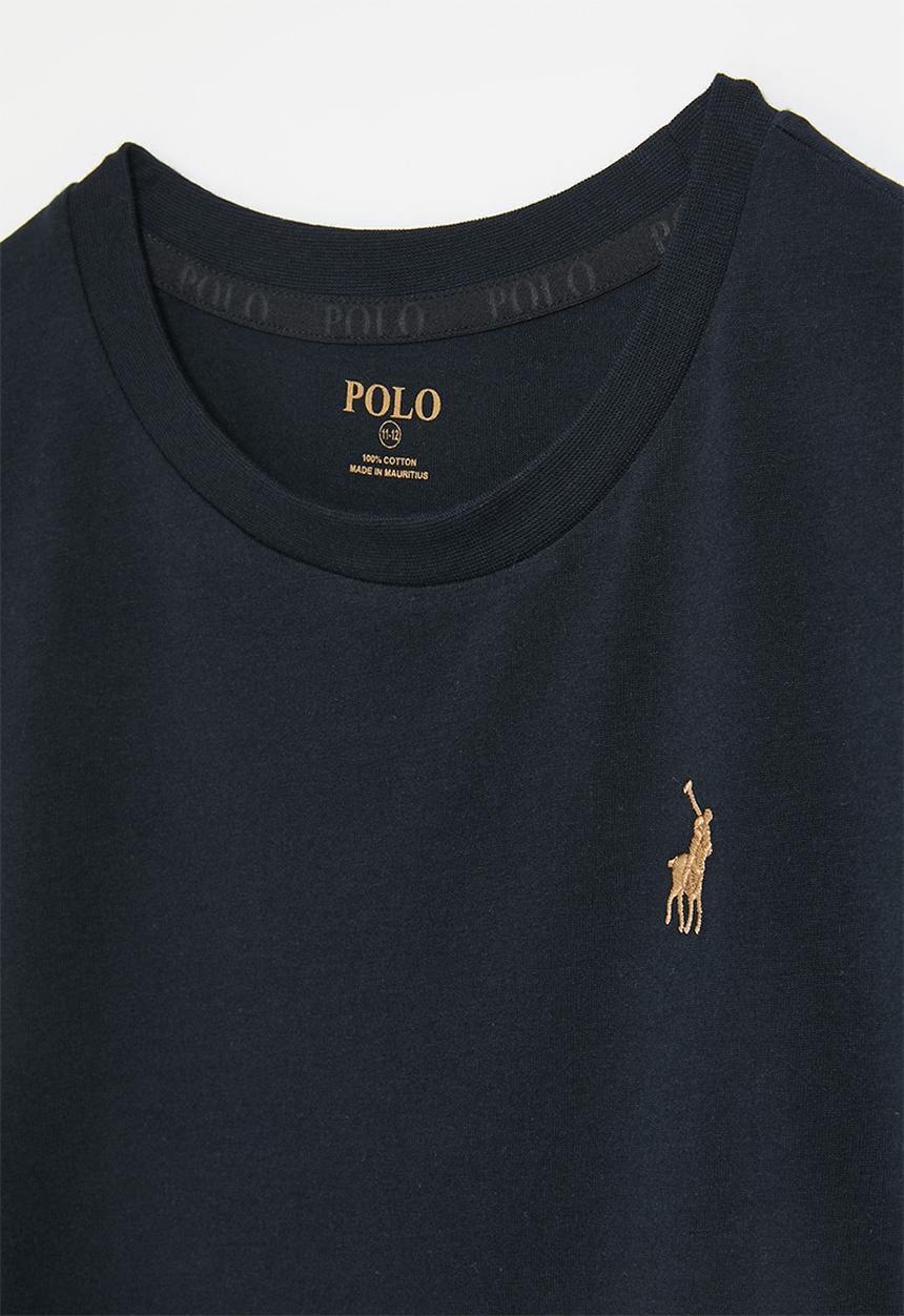 POLO - Boys ashton long sleeve tee - navy