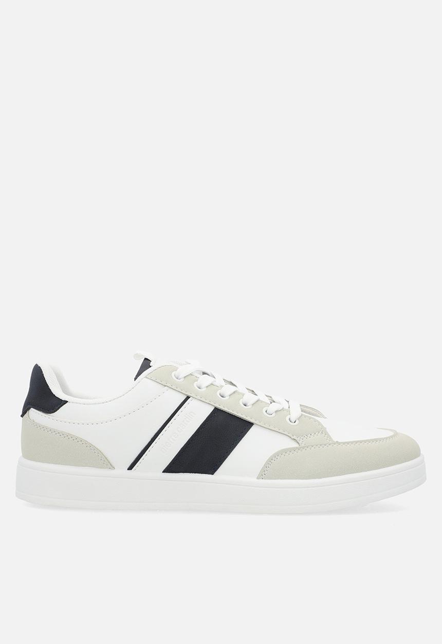Pierre Cardin - Frankie casual lace up  - white & navy