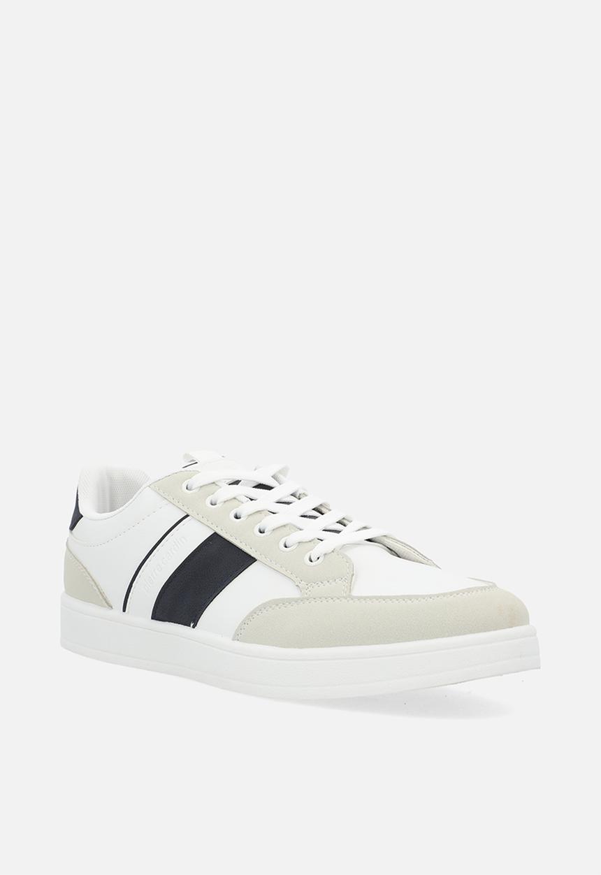 Pierre Cardin - Frankie casual lace up  - white & navy