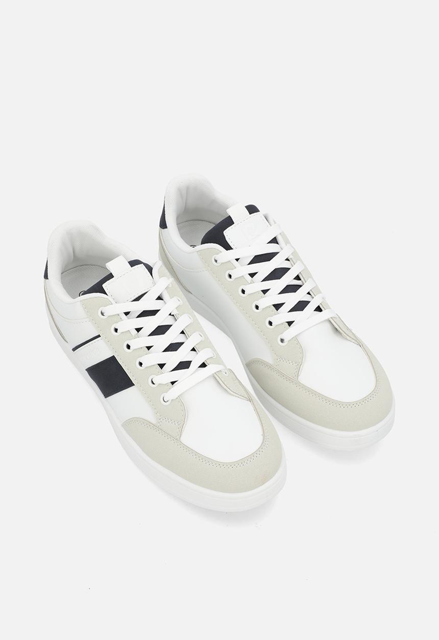 Pierre Cardin - Frankie casual lace up  - white & navy