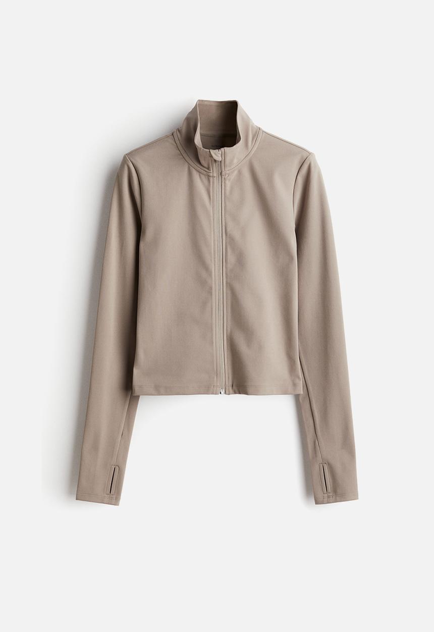 H&M - Zip-through sports jacket with softmove™ - beige