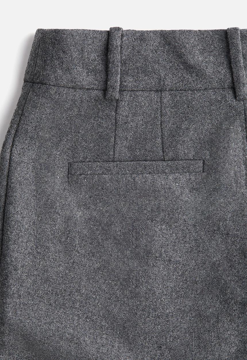 H&M - Straight trousers - dark grey marl 
