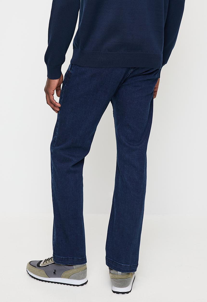 POLO - Mens Quarter Slant Straight Leg Denim - Dark Wash