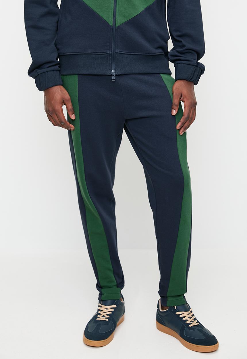 POLO - Men Sport Cuffed Jogger - Navy & Green