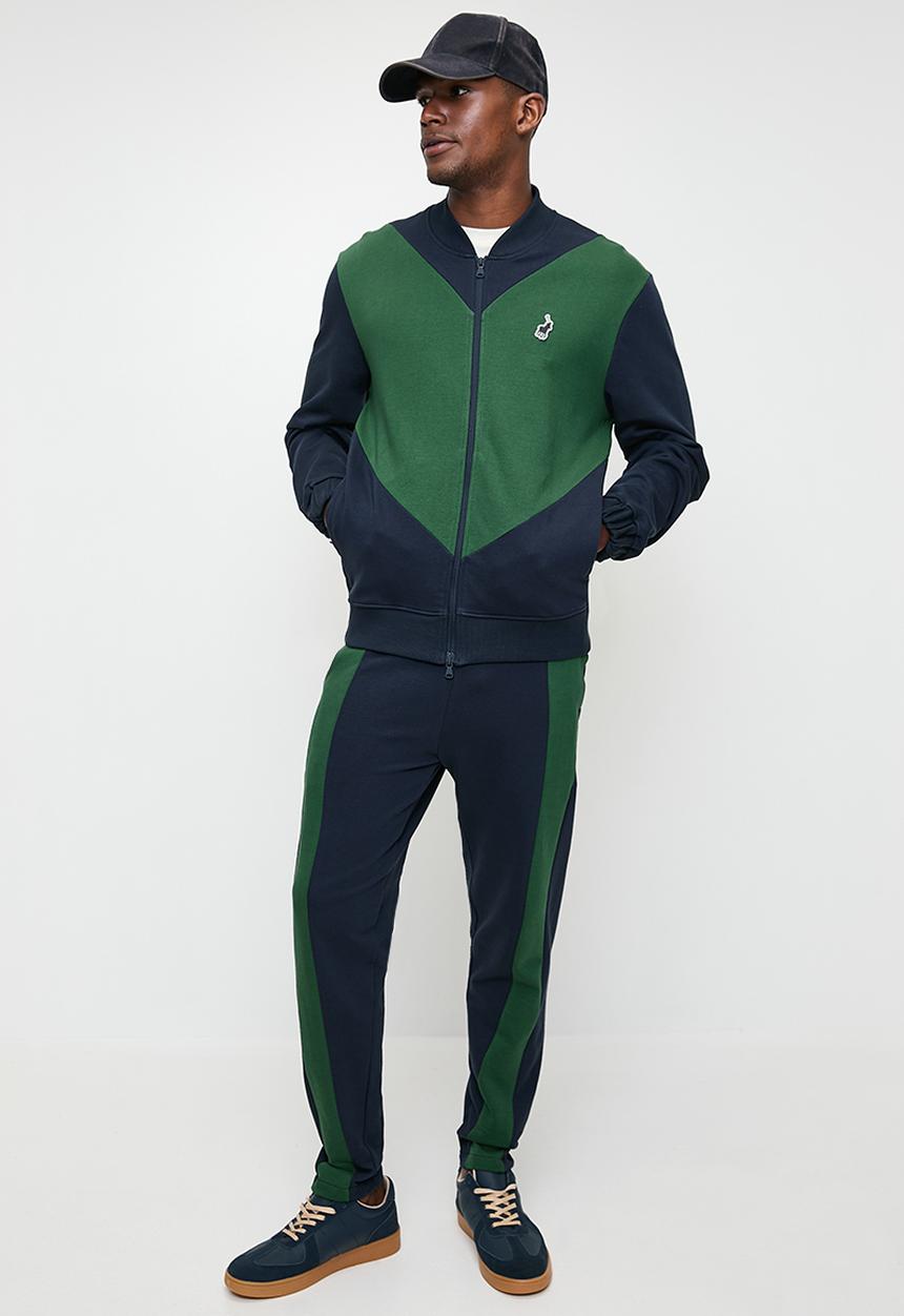 POLO - Men Sport Cuffed Jogger - Navy & Green