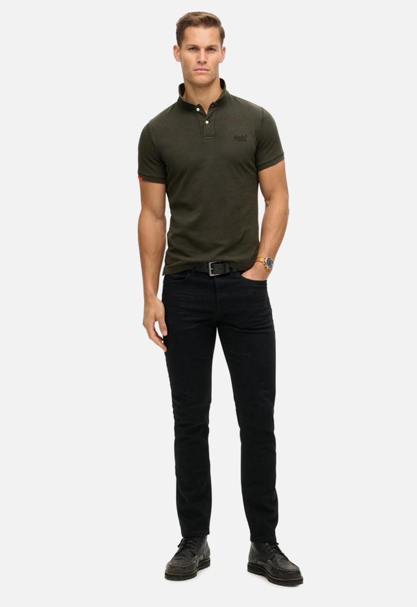 Superdry. - Vint Destroy Polo - Destroy Black