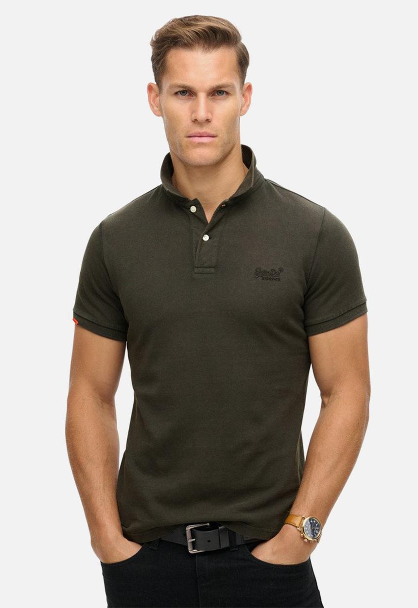 Superdry. - Vint Destroy Polo - Destroy Black