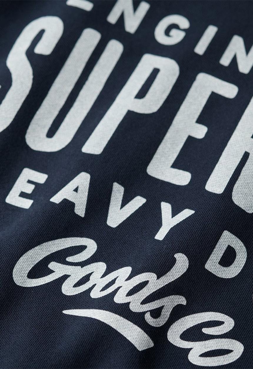 Superdry. - Machined Goods Workwear Crew - Eclipse Navy