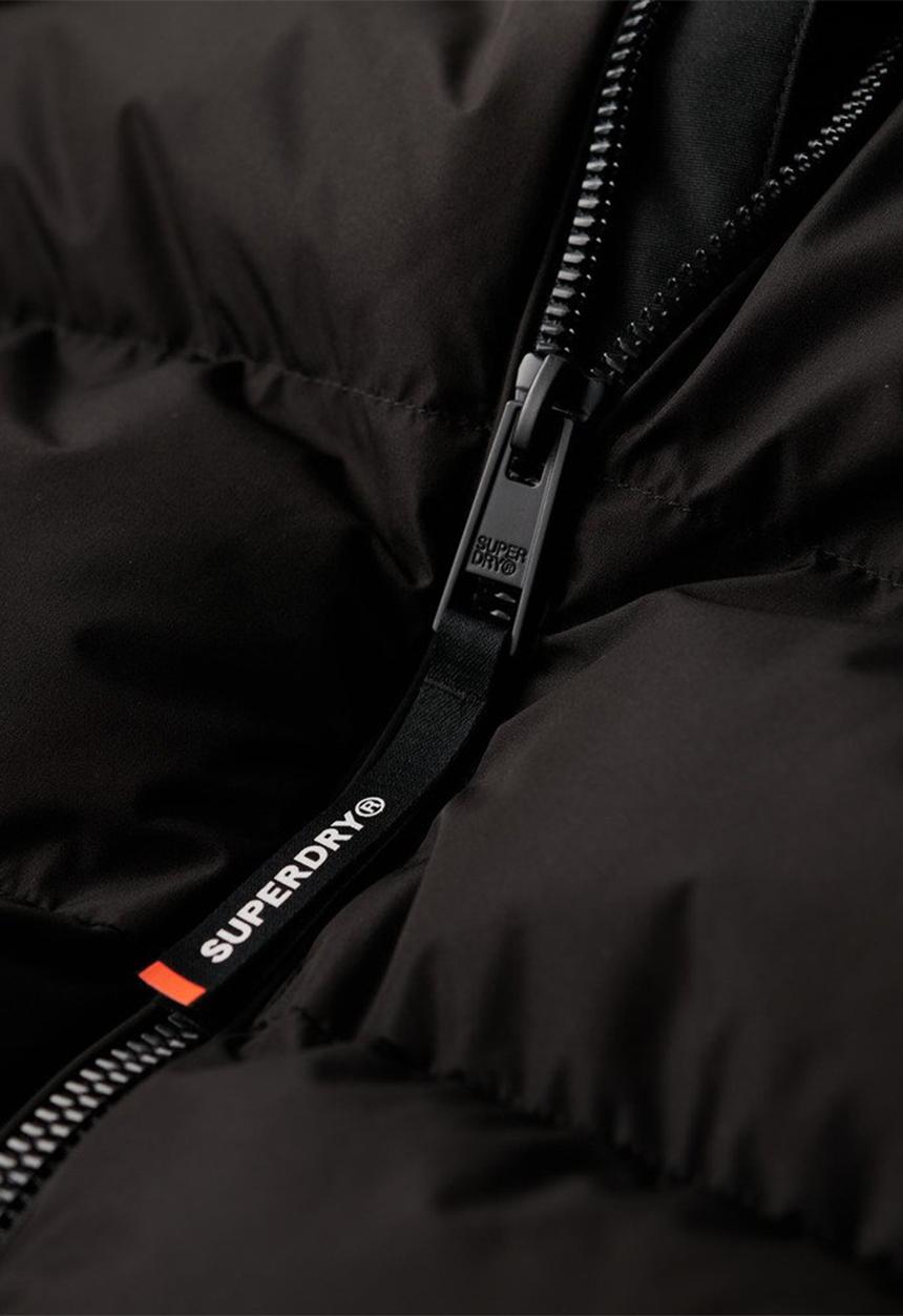 Superdry. - Hooded Sports Puffer Jacket - Black