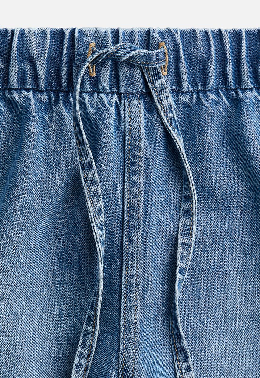 H&M - Denim joggers - light denim blue 