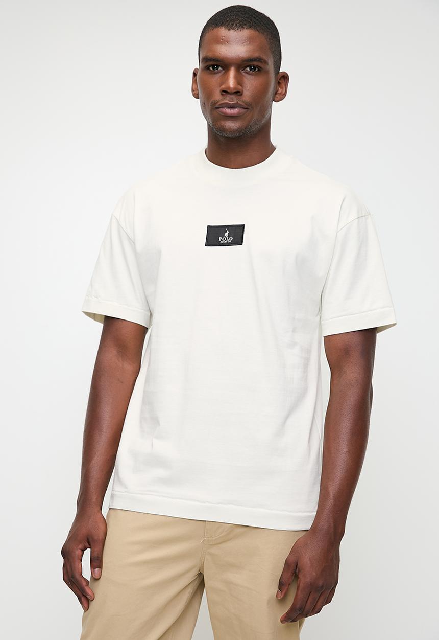POLO - Mens Pjc Short Sleeve Back Print Tee - Off White