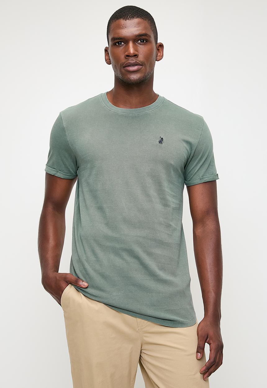 POLO - Mens Pjc Short Sleeve Overdyed Tee - Green