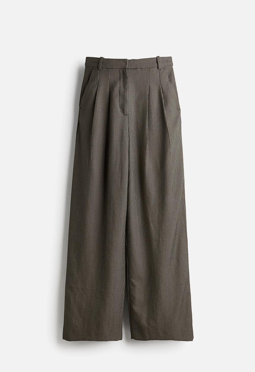 H&M - Wide trousers - dark greige