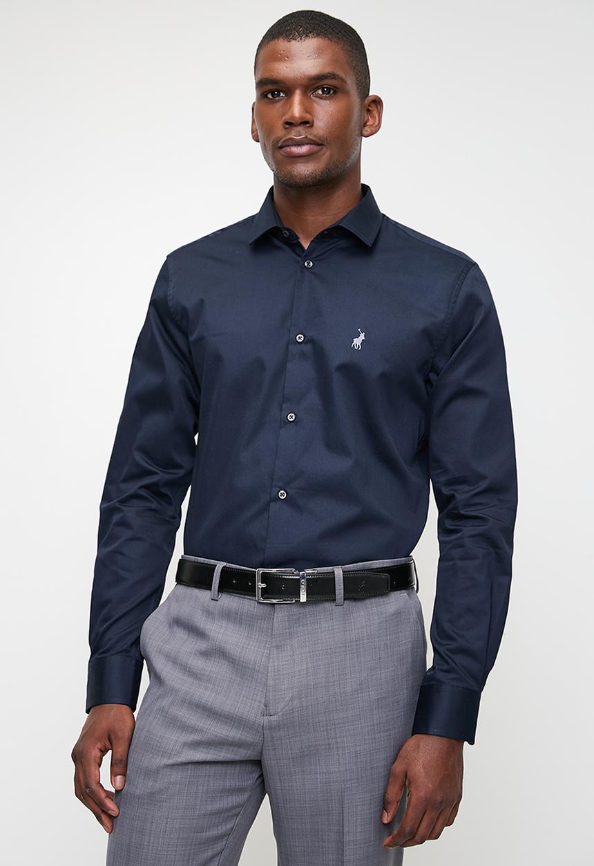 POLO - Mens Custom Fit Greig Shirt - Dark Navy