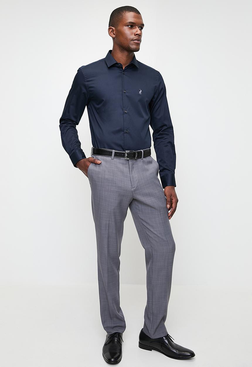 POLO - Mens Custom Fit Greig Shirt - Dark Navy