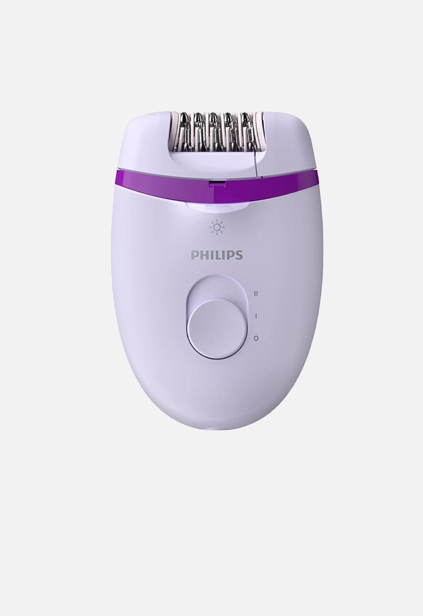 Philips - Corded Satinelle Essential with Opti-Light Compact Epilator