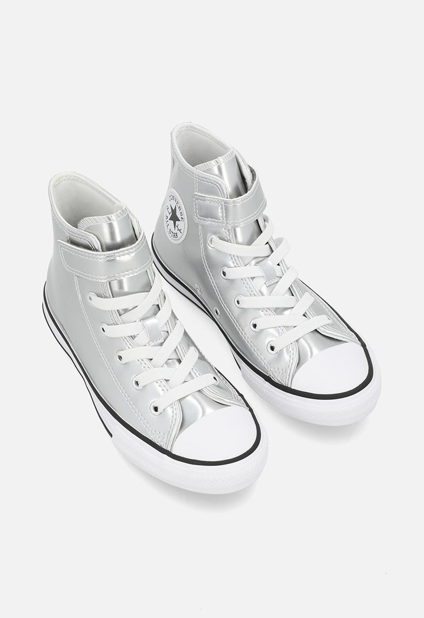 Converse - Chuck taylor all star metallic easy-on - silver/white/silver