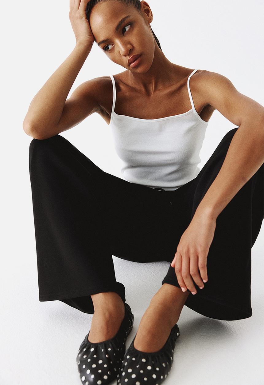 H&M - Wide joggers - black