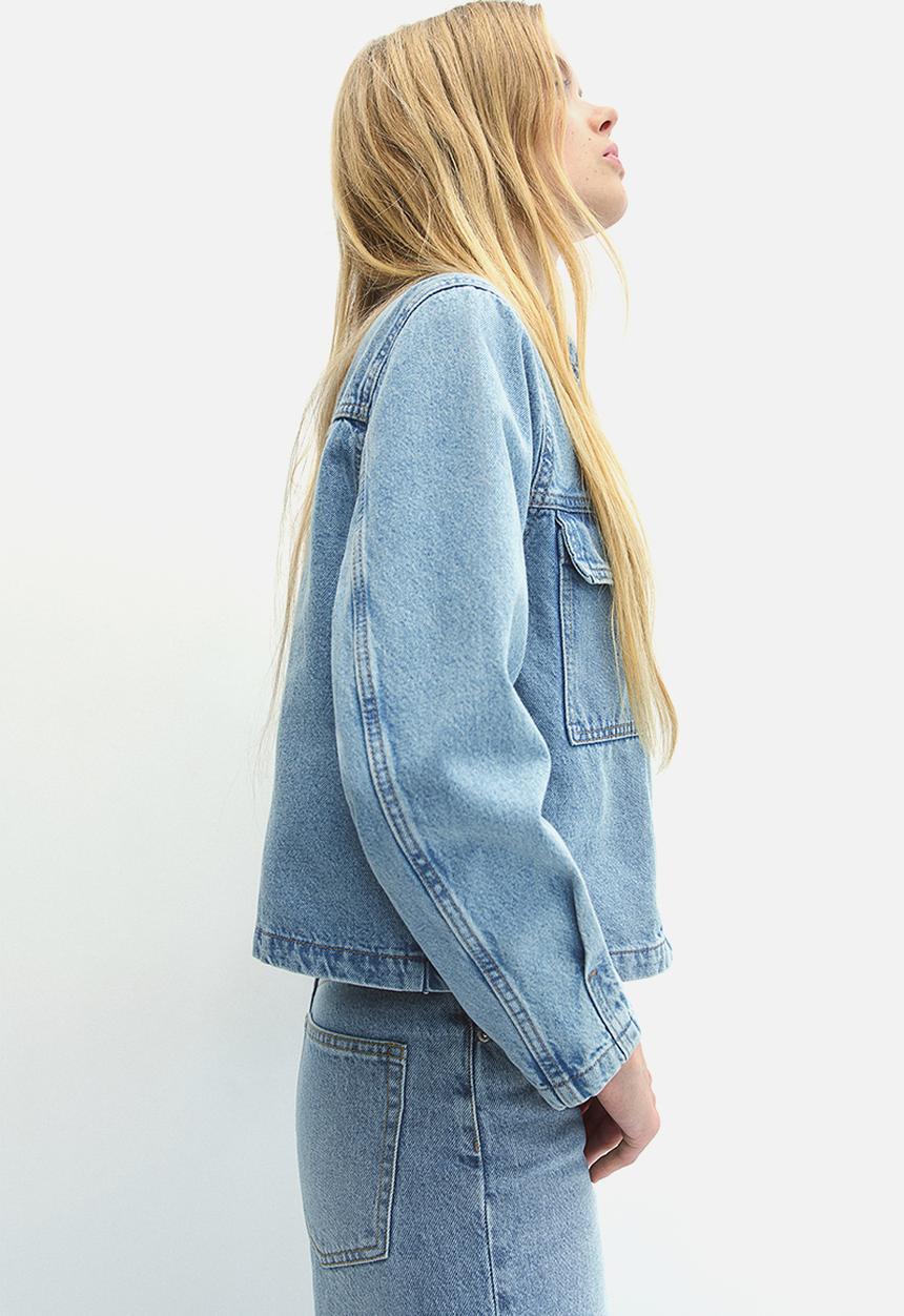 H&M - Denim jacket - light denim blue