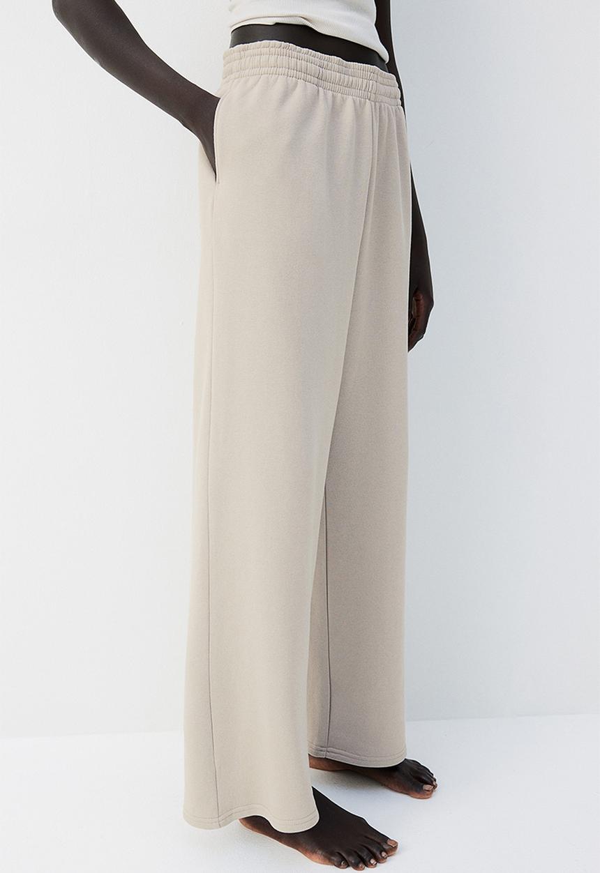 H&M - Wide joggers - light beige