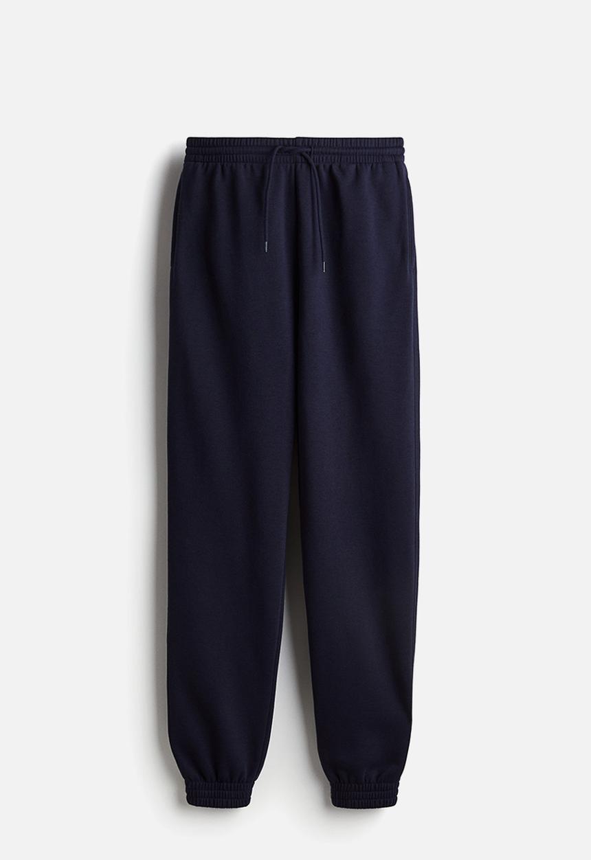 H&M - High-waisted joggers - navy blue