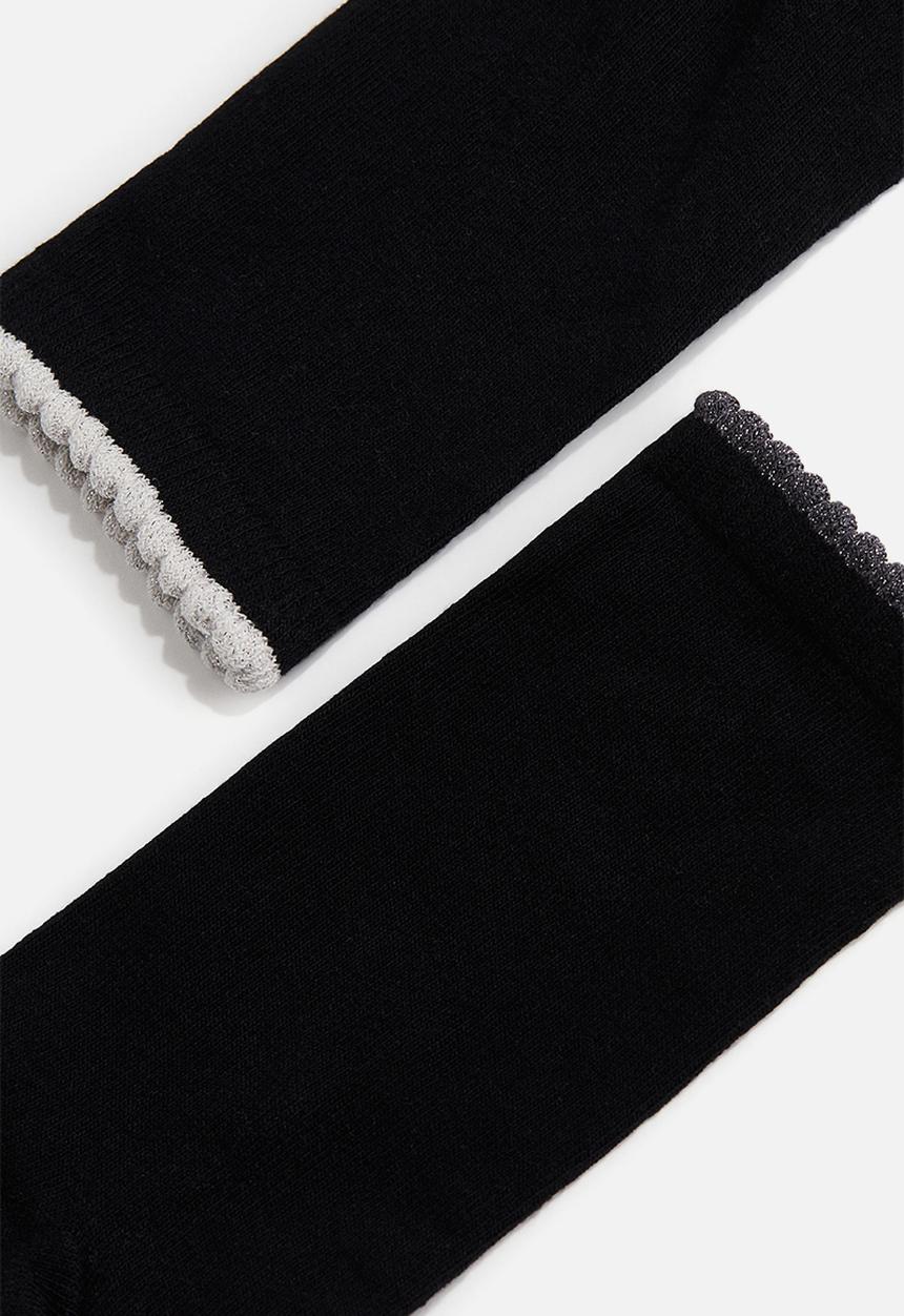 H&M - 5 pack socks - black glittery 