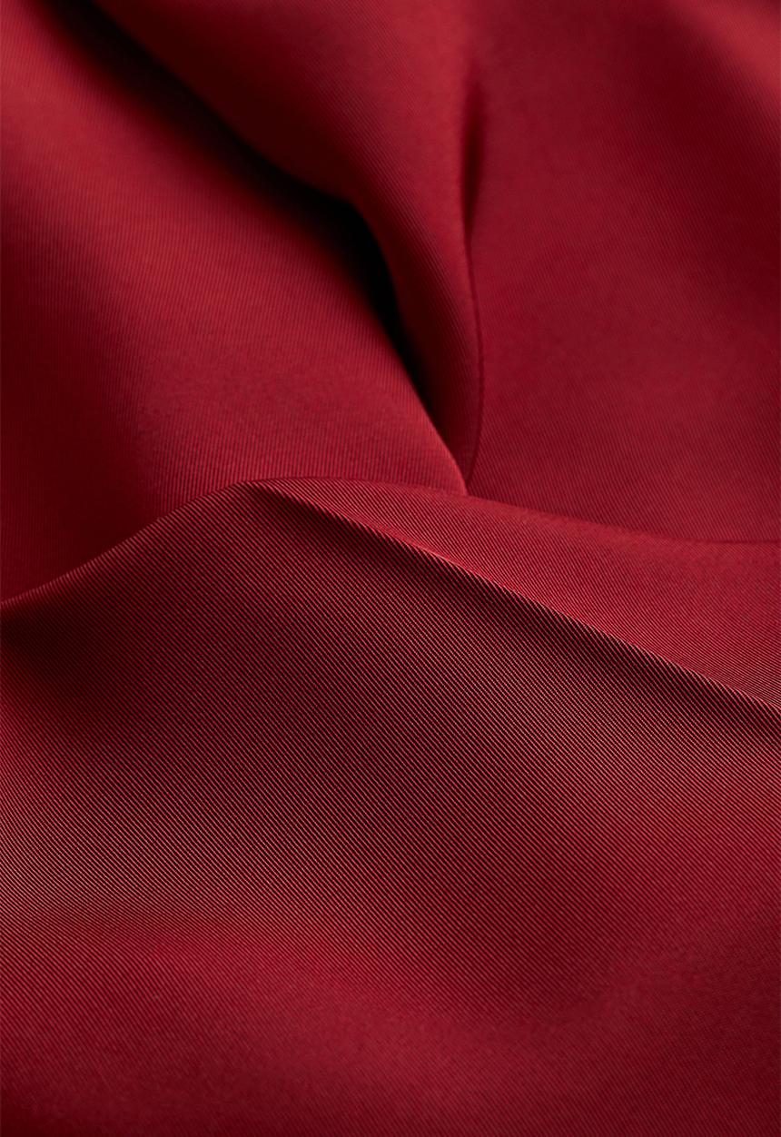 H&M - Wide twill trousers - dark red