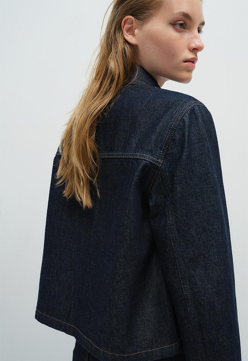 H&M - Denim jacket - dark denim blue