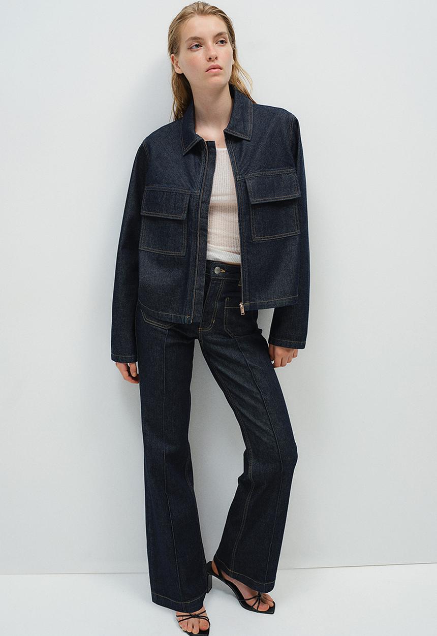 H&M - Denim jacket - dark denim blue