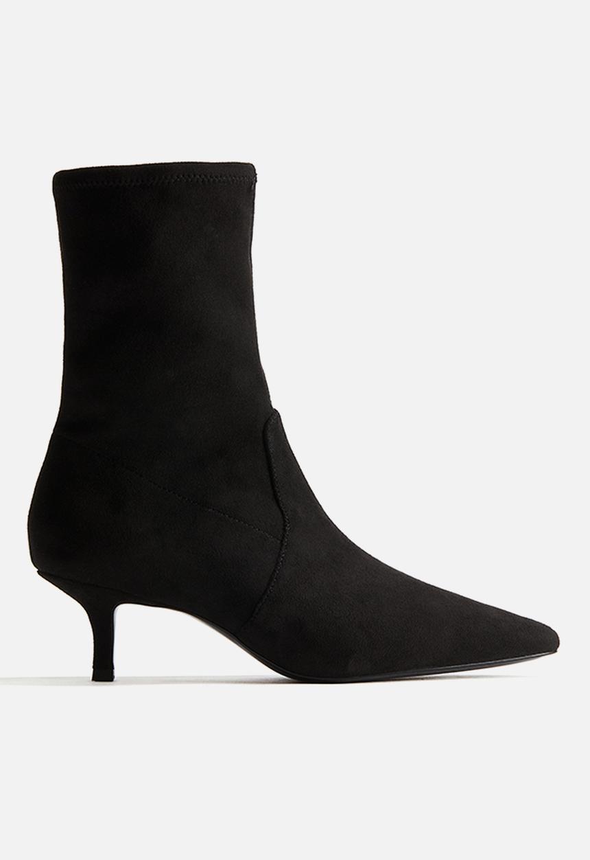 H&M - Heeled sock boots - black