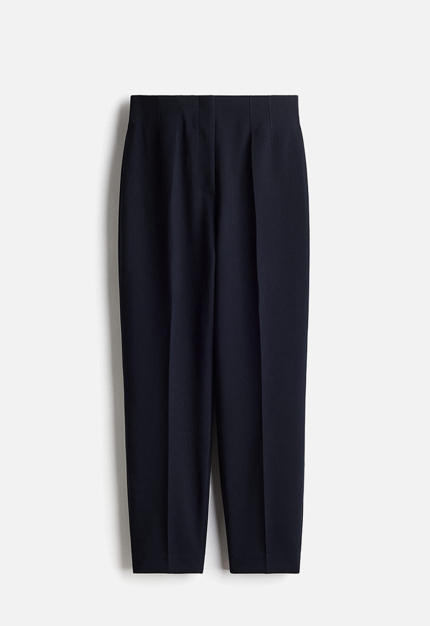 H&M - Ankle-length cigarette trousers - navy blue 