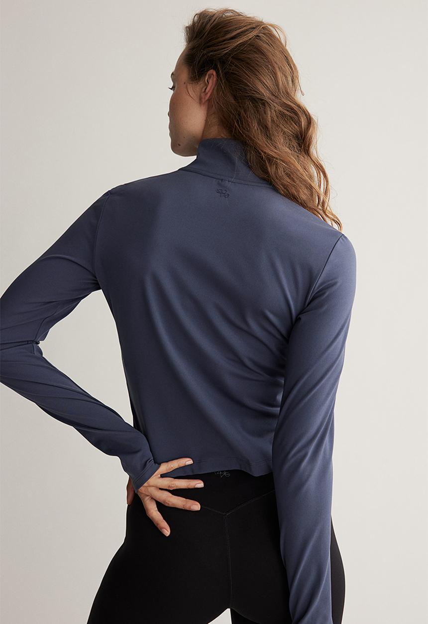 H&M - Zip-through sports jacket with softmove™ - pigeon blue 