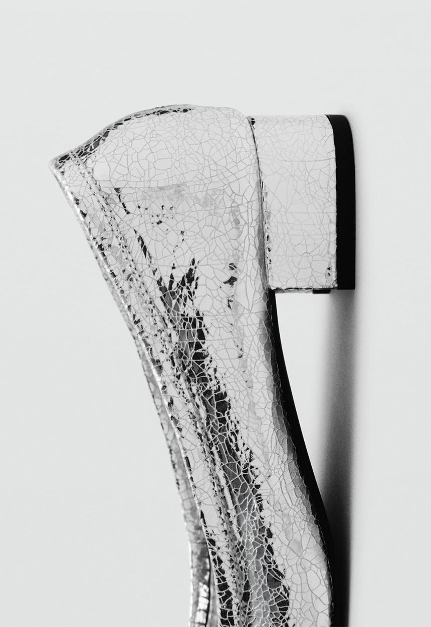 MANGO - Nit heel - silver
