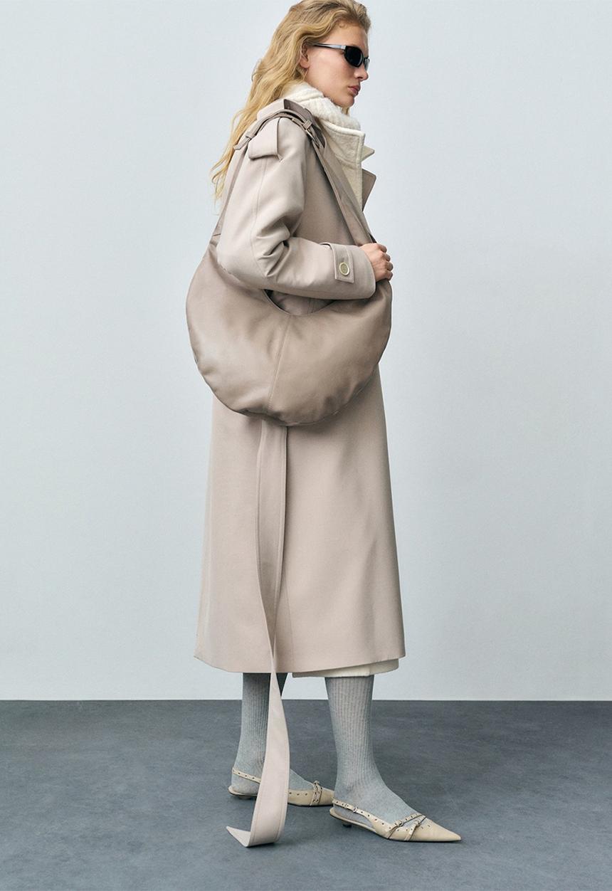 MANGO - Trenchcoat wanna - light beige