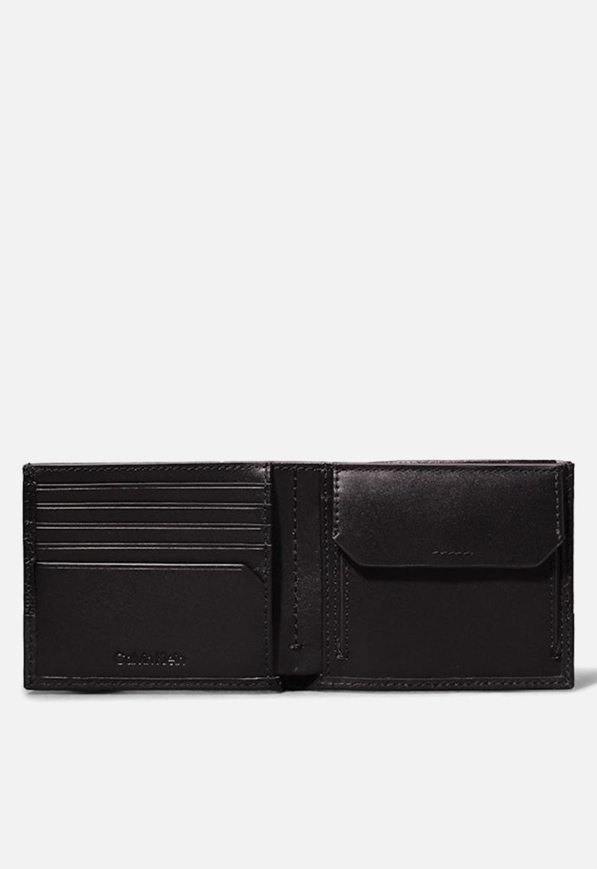 Calvin Klein - Subtle Mix Bifold 5Cc W/Coin - Ck Black Pebble And Smooth