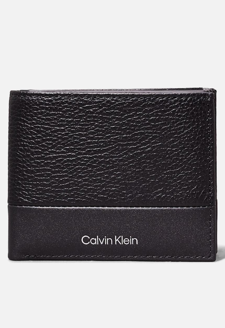 Calvin Klein - Subtle Mix Bifold 5Cc W/Coin - Ck Black Pebble And Smooth