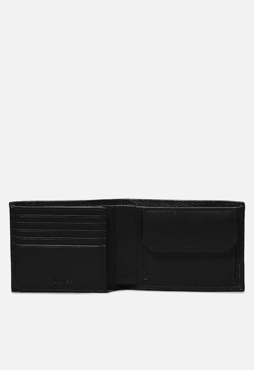 Calvin Klein - Subtle Mix Trifold 10Cc W/Coin - Ck Black Pebble And Smooth