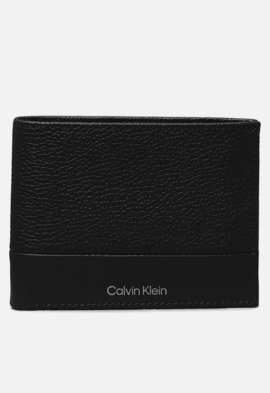Calvin Klein - Subtle Mix Trifold 10Cc W/Coin - Ck Black Pebble And Smooth