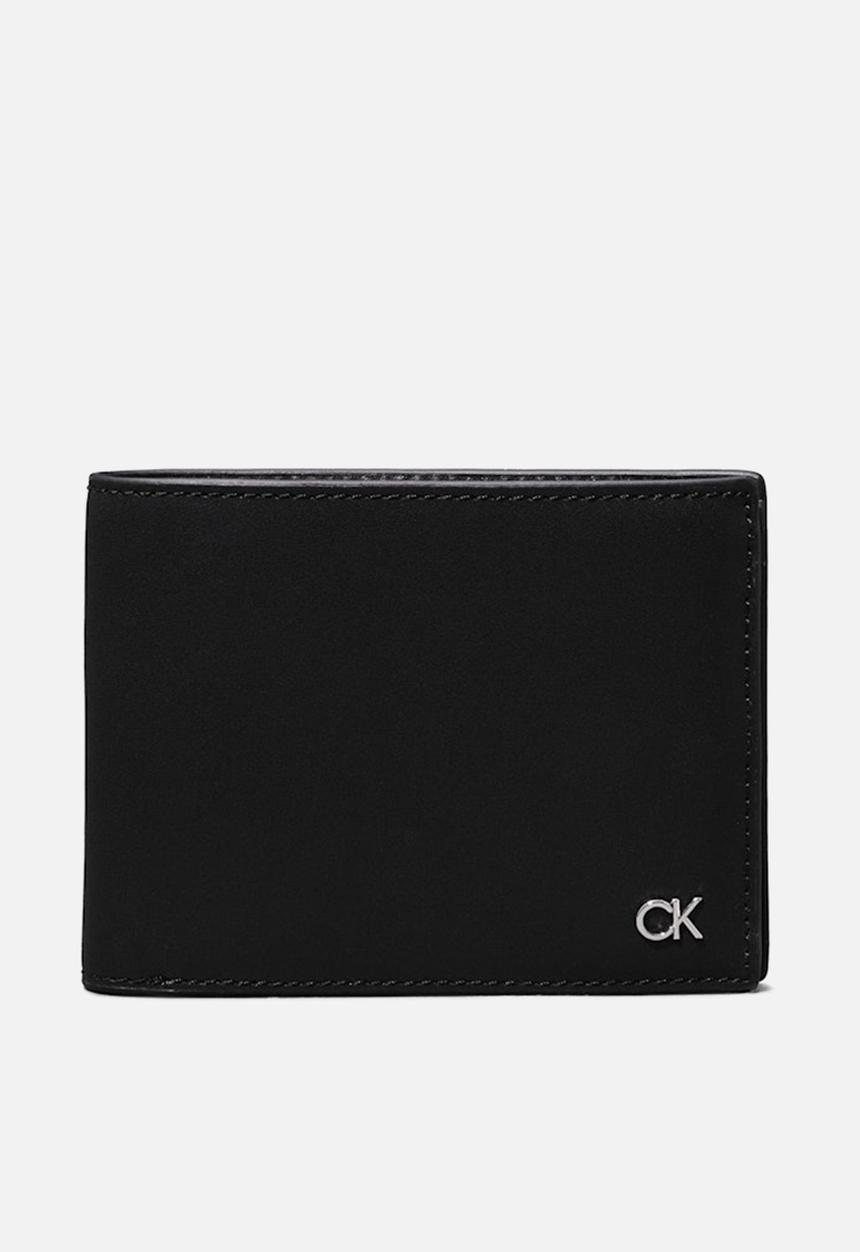 Calvin Klein - Metal Ck Trifold 10Cc W/Coin - Ck Black Smooth