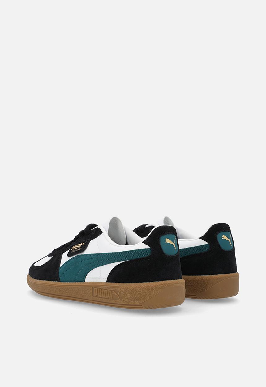 PUMA - Palermo Downtown Jr - Puma White-Cold Green-Puma Black