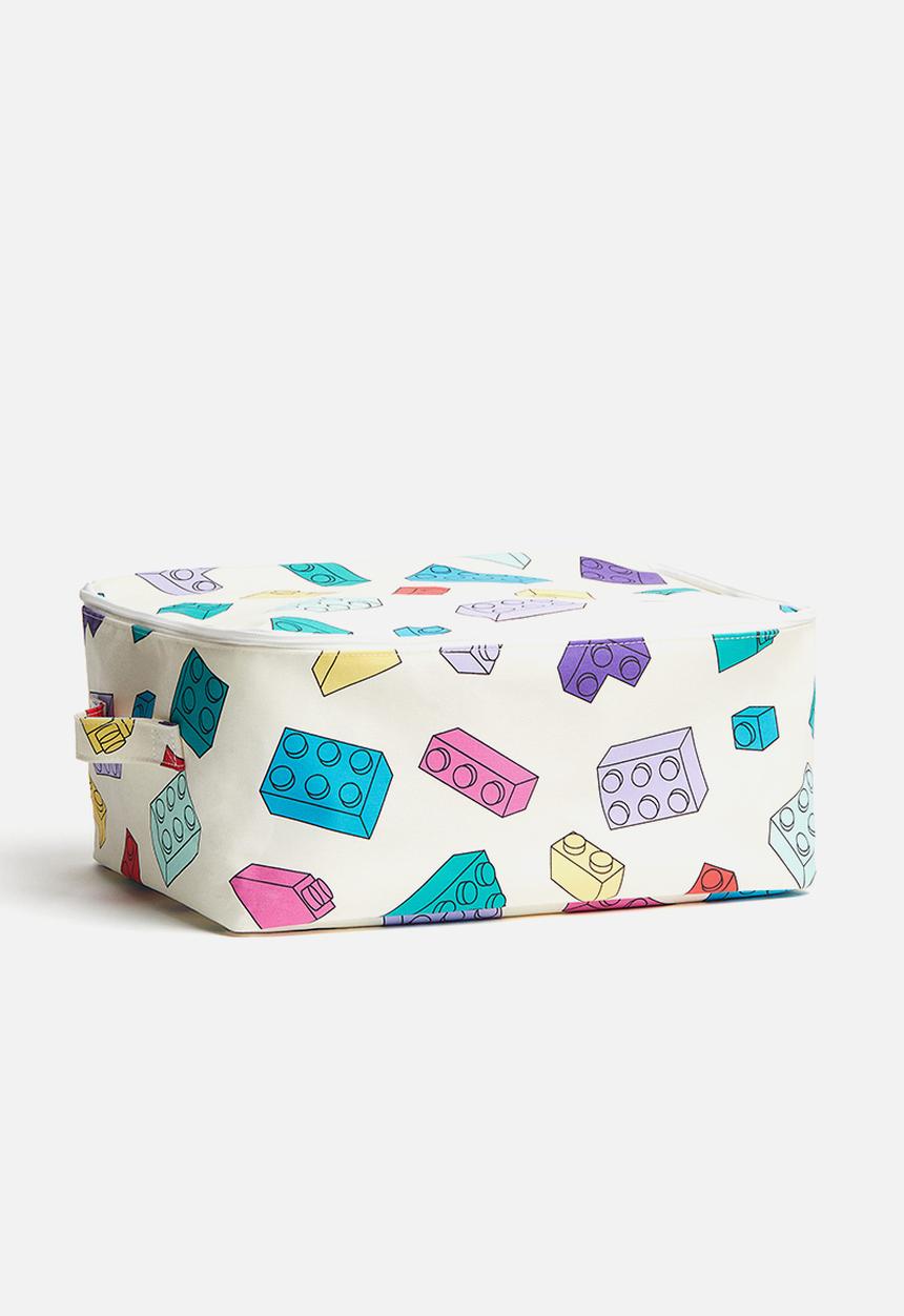 H&M - Canvas toy storage basket - white/lego®